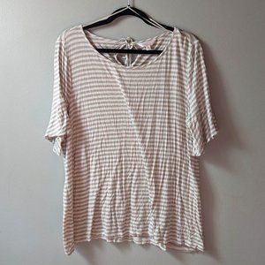 LC - tan stripped top